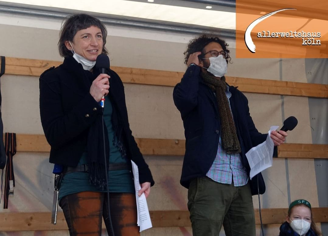 Reden zu Klimawandel und Fluchtursachen auf dem Klimastreik